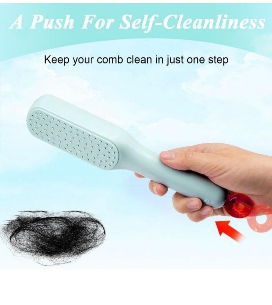 CleanTress Comb: Self-Cleaning Anti-Static Massage Comb