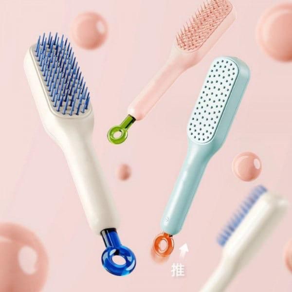 CleanTress Comb: Self-Cleaning Anti-Static Massage Comb