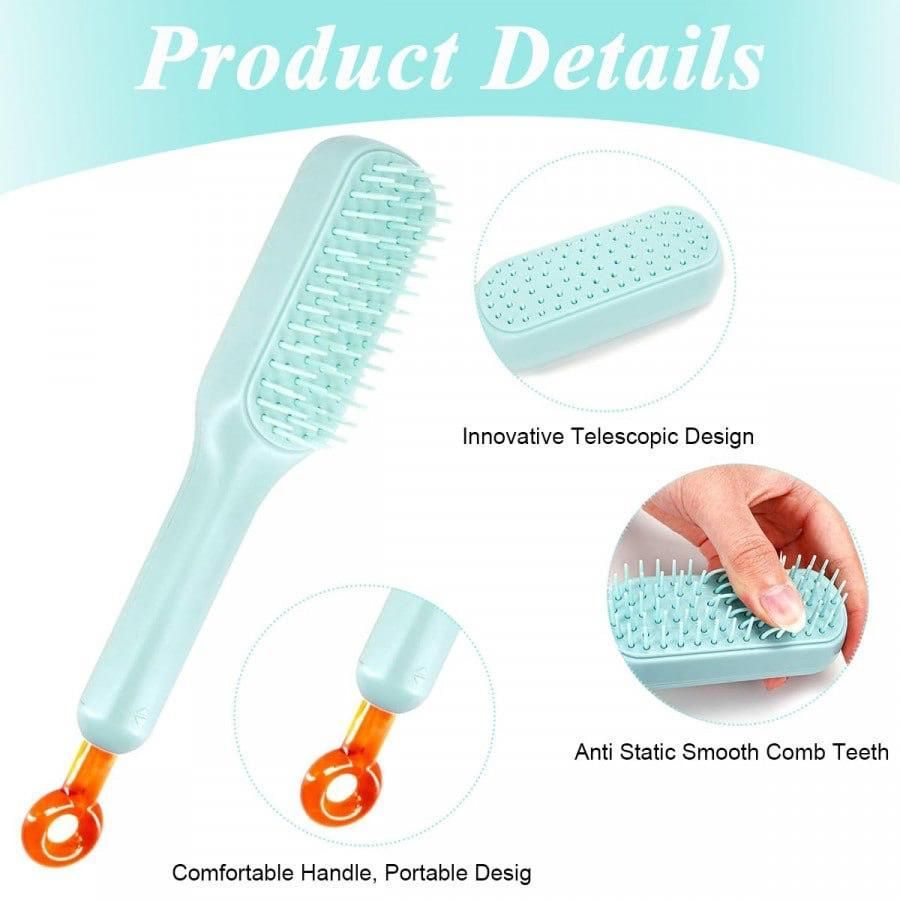 CleanTress Comb: Self-Cleaning Anti-Static Massage Comb